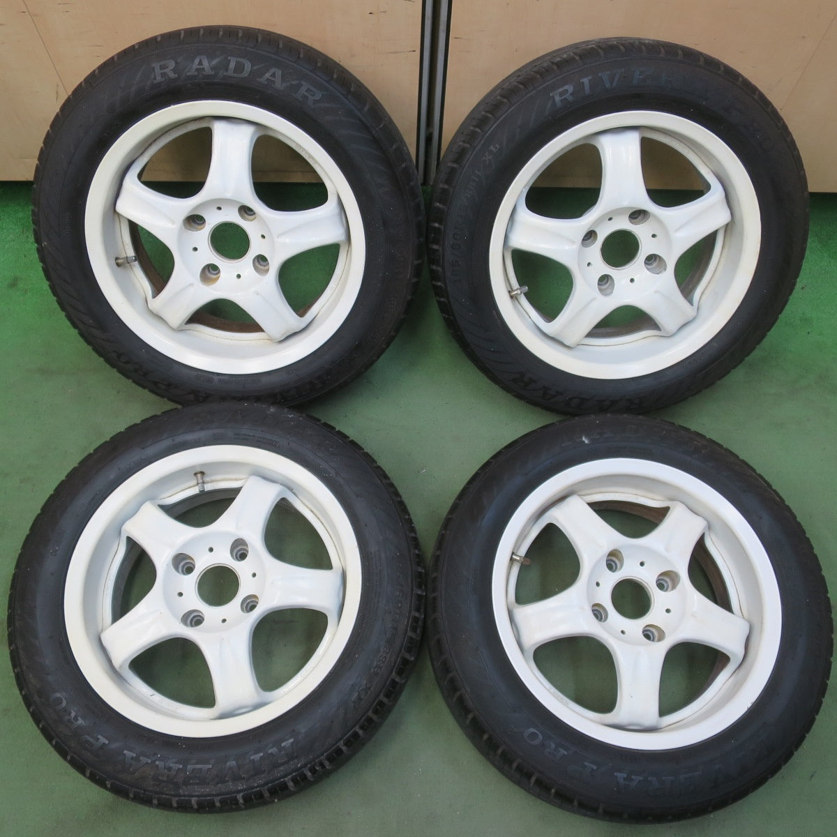 バリ溝！22年！9分★RAYS VOLK RACING GROUP AV FORTESST2 AV-REV 185/60R15 レーダー RIVERA PRO2 レイズ 15インチ PCD114.3/4H★6053009イノ