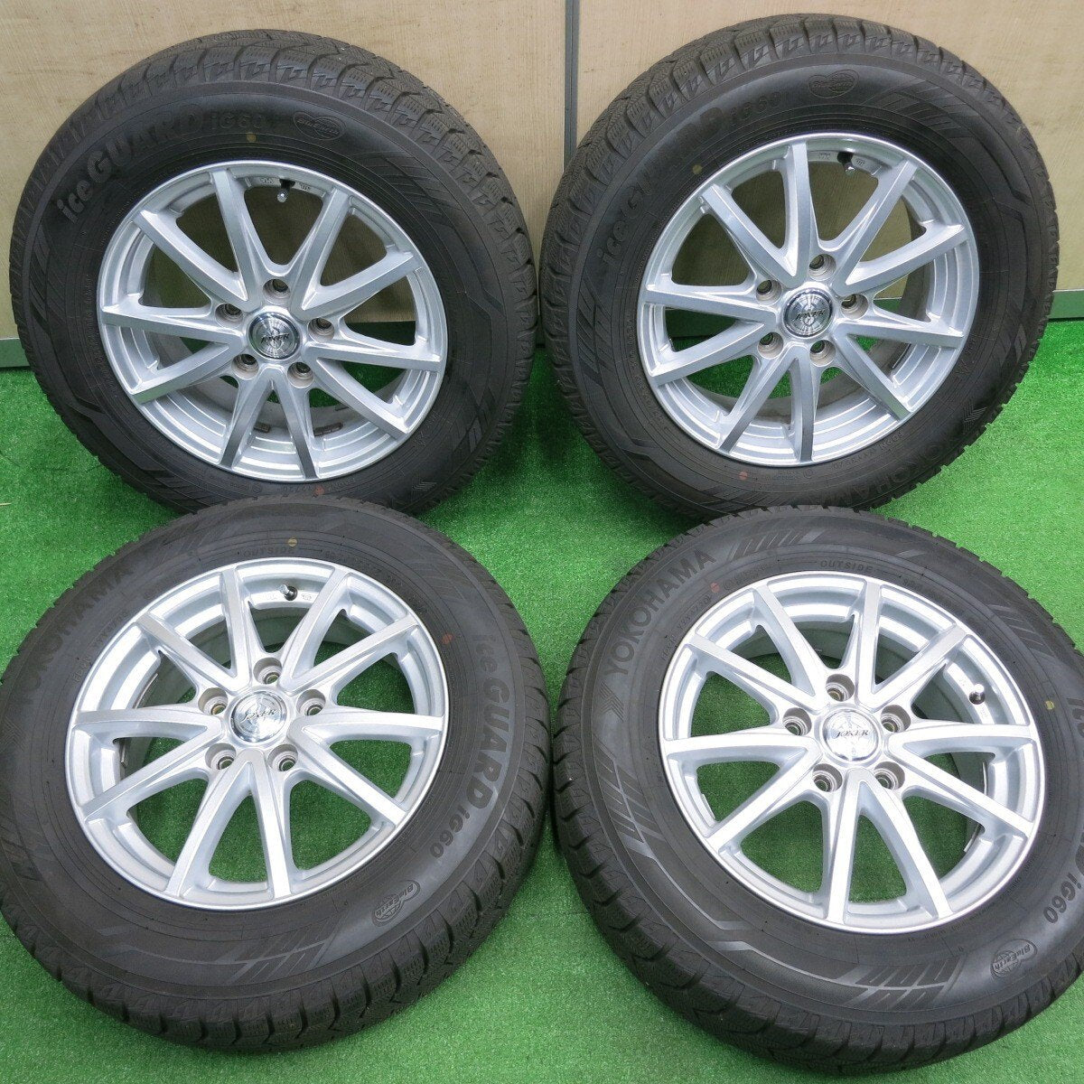 バリ溝！20年！キレイ！8.5分★スタッドレス 195/65R15 ヨコハマ アイスガード iG60 JOKER ジョーカー 15インチ PCD114.3/5H★4111501NJス