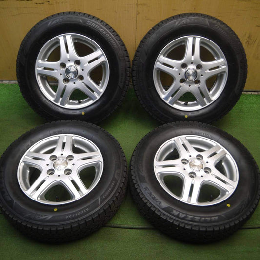 タイヤほぼ未使用！21年★スタッドレス 145/80R13 ブリヂストン ブリザック VRX3 DUFACT DF5 PCD100/4H★4021602Hス