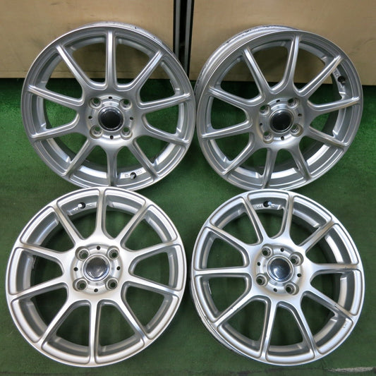 4本価格★社外 アルミ ホイール 15インチ 15×4.5J PCD100/4H★5012807SYホ