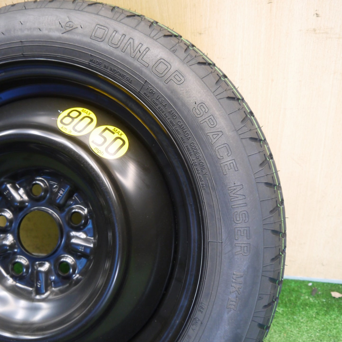 未使用！25年！1本◎トヨタ 90系 ノア 純正 車載 スペア 135/80R16 ダンロップ SPACE MISER MKⅢ 16インチ PCD114.3/5H◎6061906Hノ