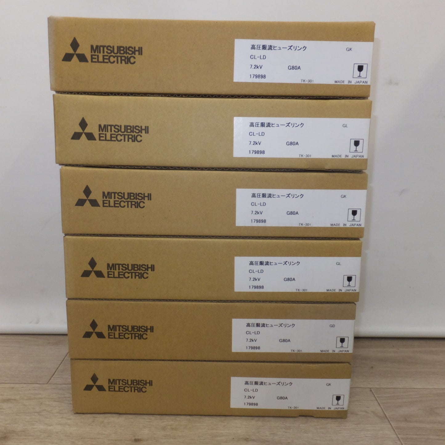 [送料無料] 未使用★三菱 MITSUBISHI 電力ヒューズ 限流ヒューズ CL-LD 7.2kV G80A T66A 40KA 6本 セット★