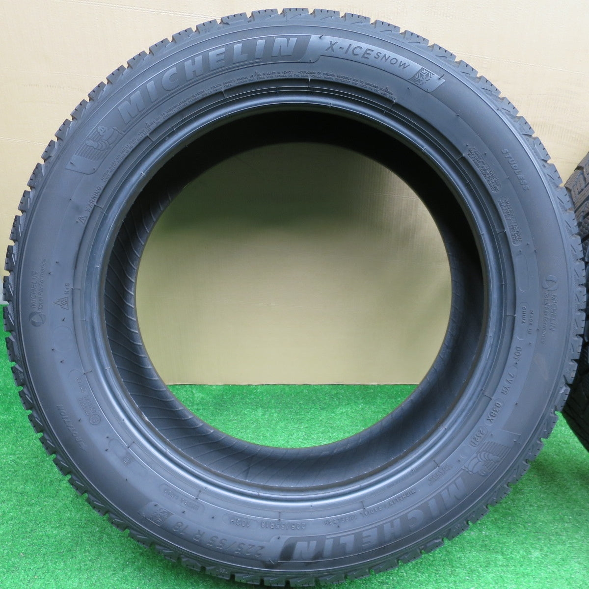 バリ溝！21年！9分★スタッドレス 225/55R18 ミシュラン X-ICE SNOW タイヤ 18インチ エクストレイル フォレスター アウトランダー デリカ D:5 等★5120502NKスタ