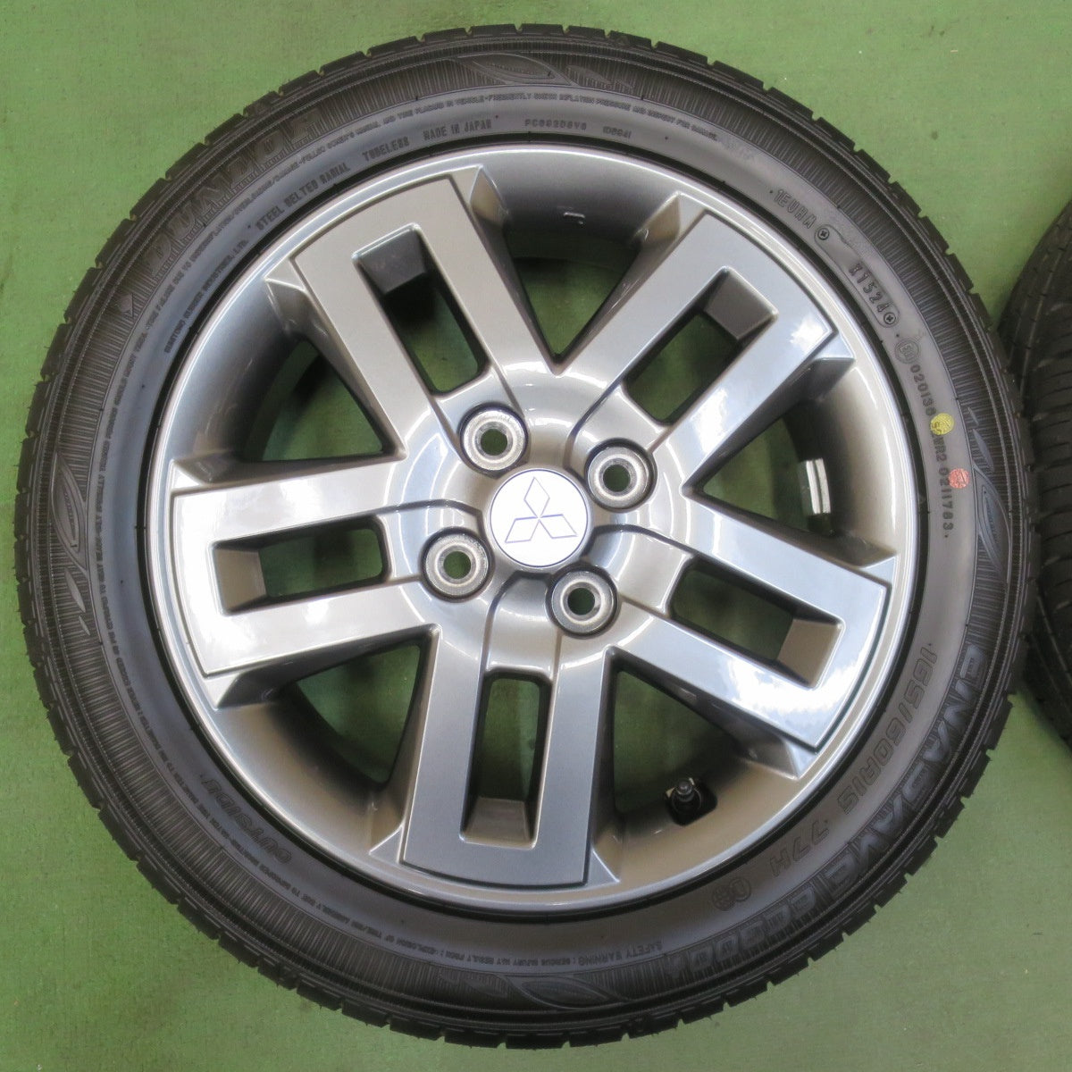 新車外し！24年★三菱 デリカ ミニ 純正 165/60R15 ダンロップ エナセーブ EC300+ 15インチ PCD100/4H★5112410イノ