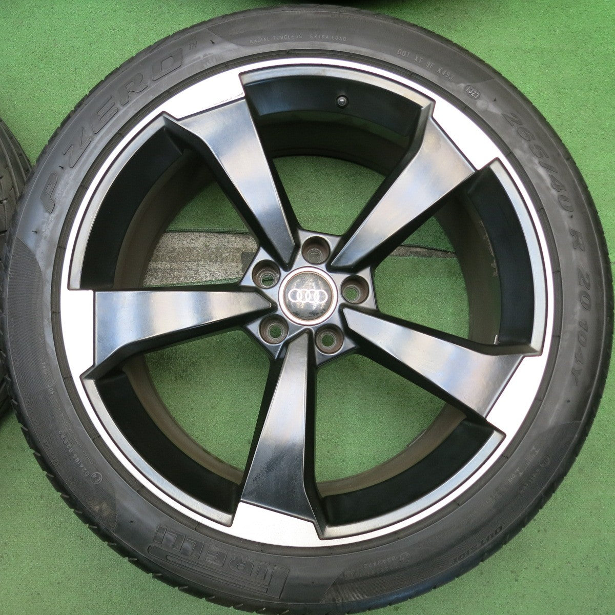 バリ溝！23年！9.5分◎アウディ 等 265/40R20 ピレリ PZERO トライアングル SPORTEX TSH11 社外 アルミ 20インチ PCD112/5H◎6090308HAノ