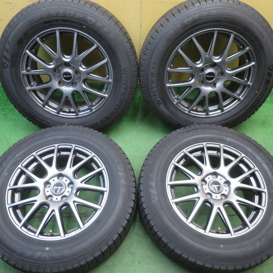 バリ溝！キレイ！9.5分★スタッドレス 225/65R17 ダンロップ ウインターマックス 03 Mistiere RB14 ミスティーレ 17インチ PCD114.3/5H★6051504NJス