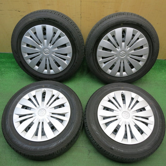 バリ溝！23年！9.5分★スズキ スイフト 純正 スチール 175/65R15 ダンロップ EC202 15インチ PCD100/4H★6022304HAノ