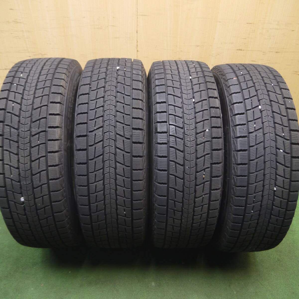 バリ溝！21年！綺麗！9.5分以上★ベンツ等 smartline 365 225/60R17 スタッドレス ダンロップ SJ8 PCD112/5H★4071903Hス