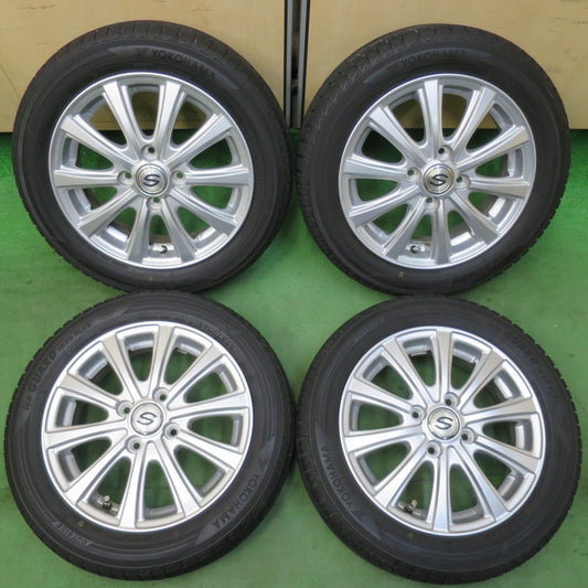 バリ溝！9分★スタッドレス 155/65R14 ヨコハマ アイスガード iG50 プラス 社外 アルミ 14インチ PCD100/4H★5022712イス