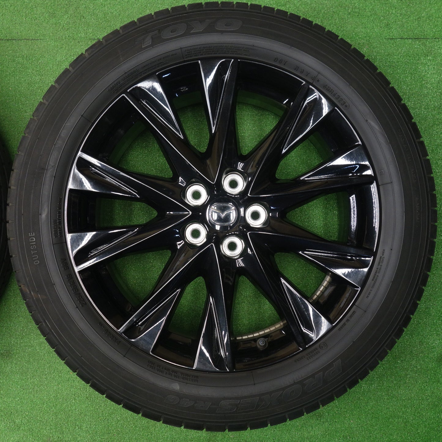 バリ溝！23年！9.5分★マツダ CX-5 純正 225/55R19 トーヨー プロクセス R46 CX5 19インチ PCD114.3/5H★6042203KTノ