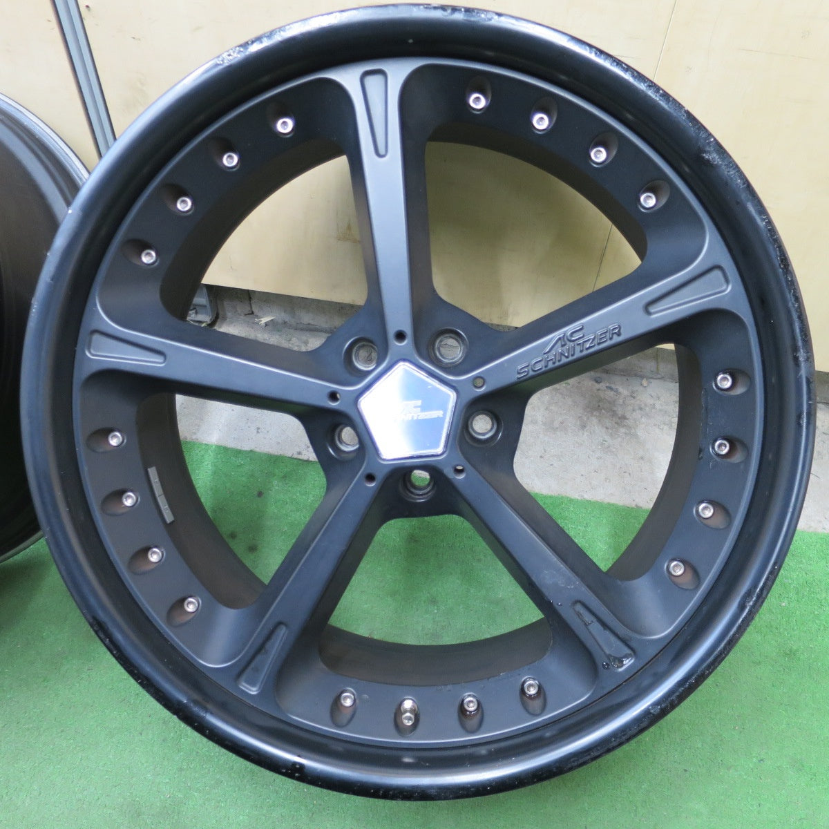 4本価格！ハブリング付き★レンジローバー BMW X5 X6 等 AC SCHNITZER ACシュニッツァー 22インチ ホイール 22×10J PCD120/5H★6032701ナホ