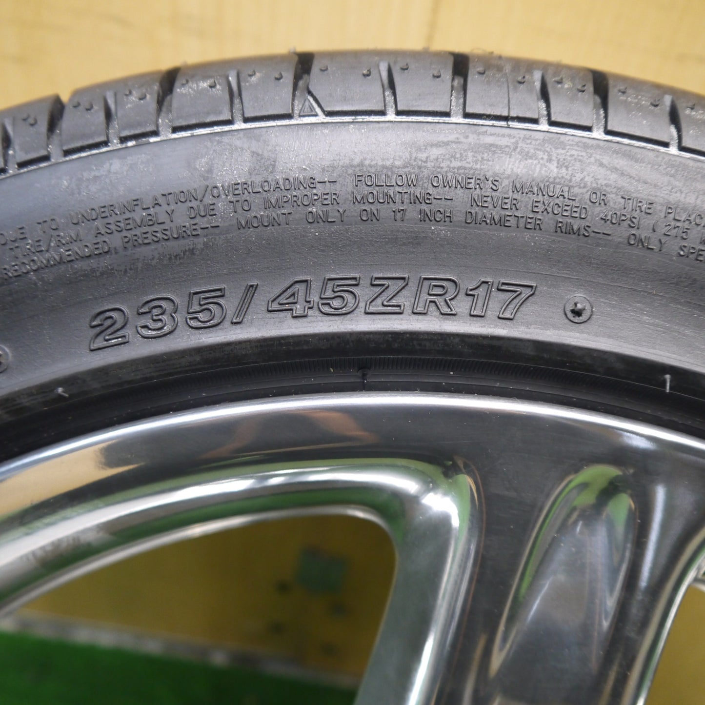 新車外し！1本★トヨタ 160系 アリスト ベルテックス 純正 235/45R17 ブリヂストン ポテンザ RE030 17インチ PCD114.3/5H★5052707Hノ