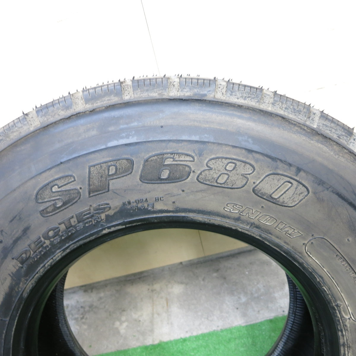 未使用！1本★トラック タイヤ 245/80R17.5 133/131J ダンロップ SP680 DECTES デクテス 17.5インチ★5070201ナスタ