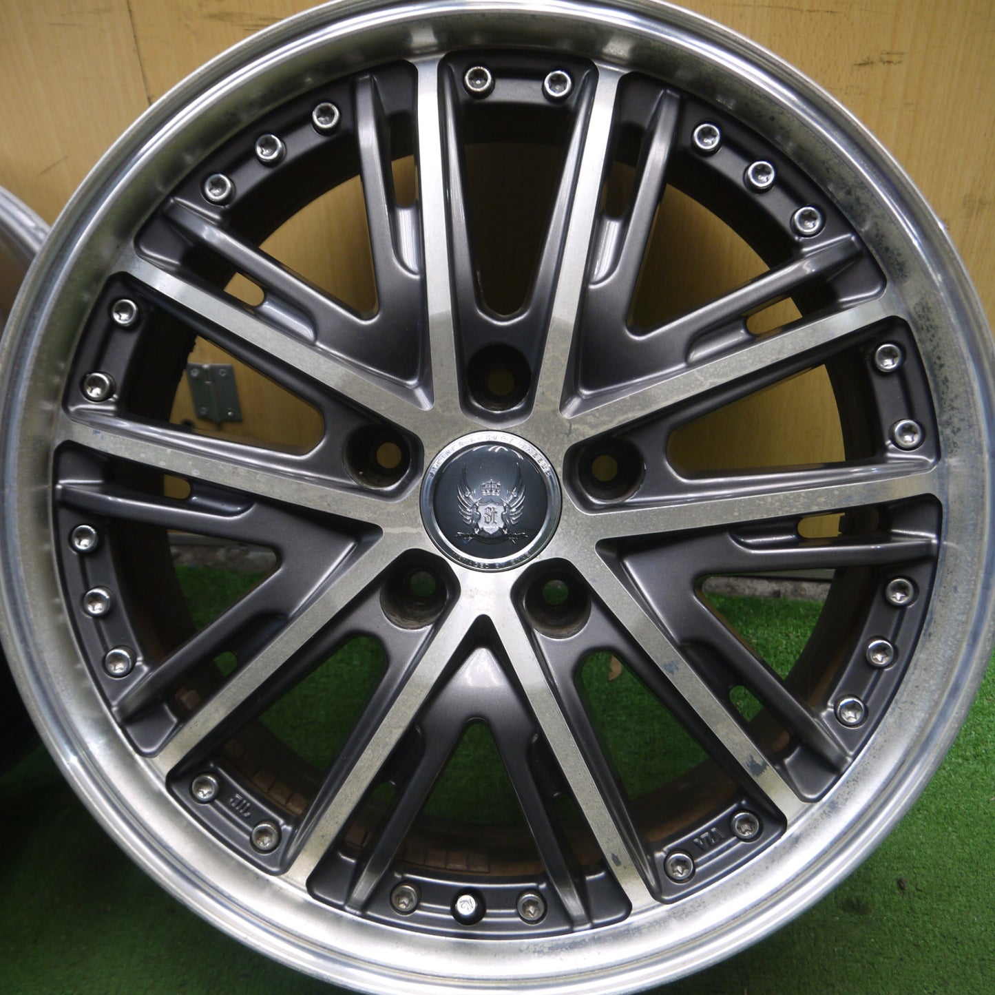 *送料無料* 4本価格★STEINER VZ5 ENKEI 17インチ ホイール 17×7J シュタイナー エンケイ PCD114.3/5H★4051007Hホ