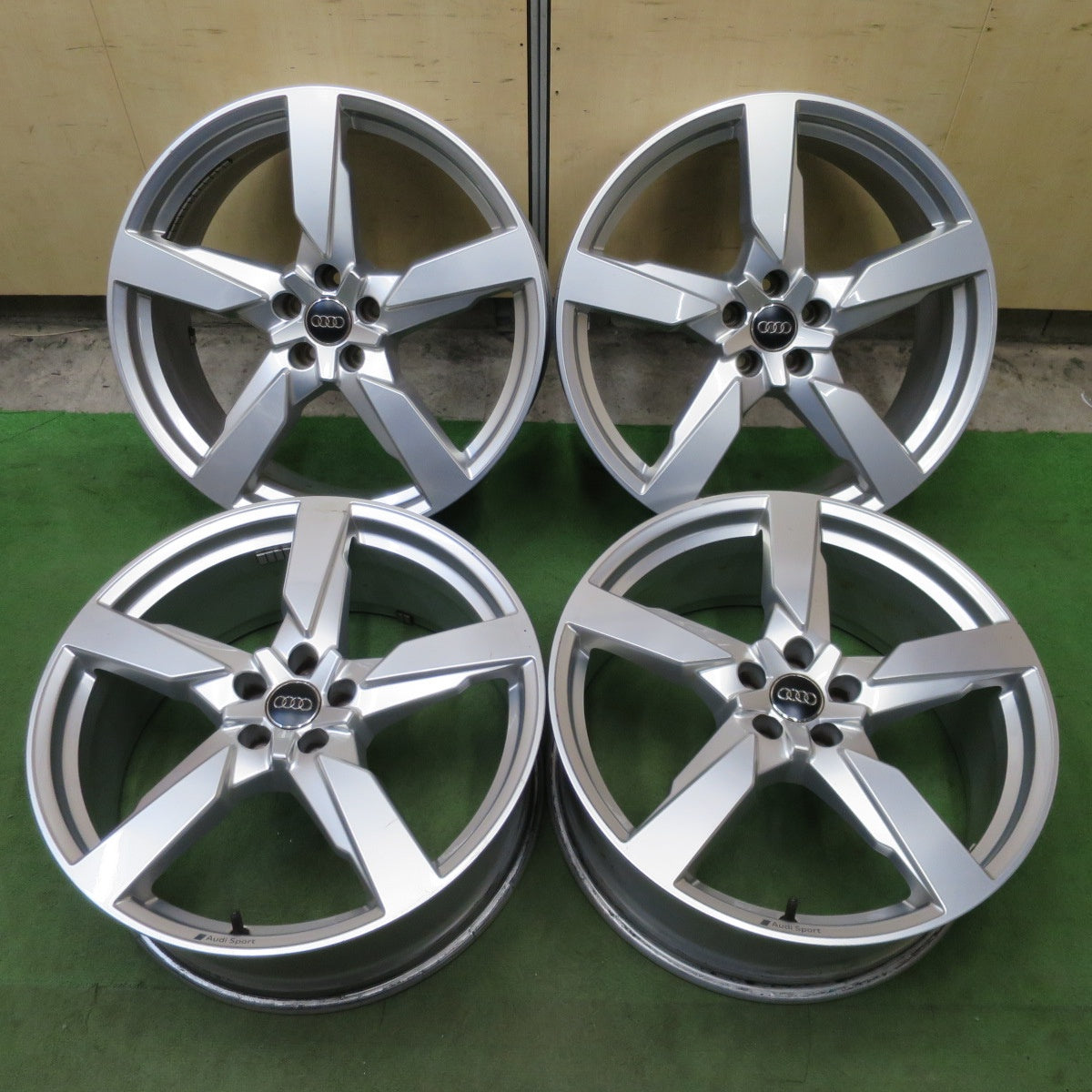4本価格◎アウディ SQ5 純正 オプション OP ホイール 21インチ Audi 21×8.5J PCD112/5H◎6092201NGホ