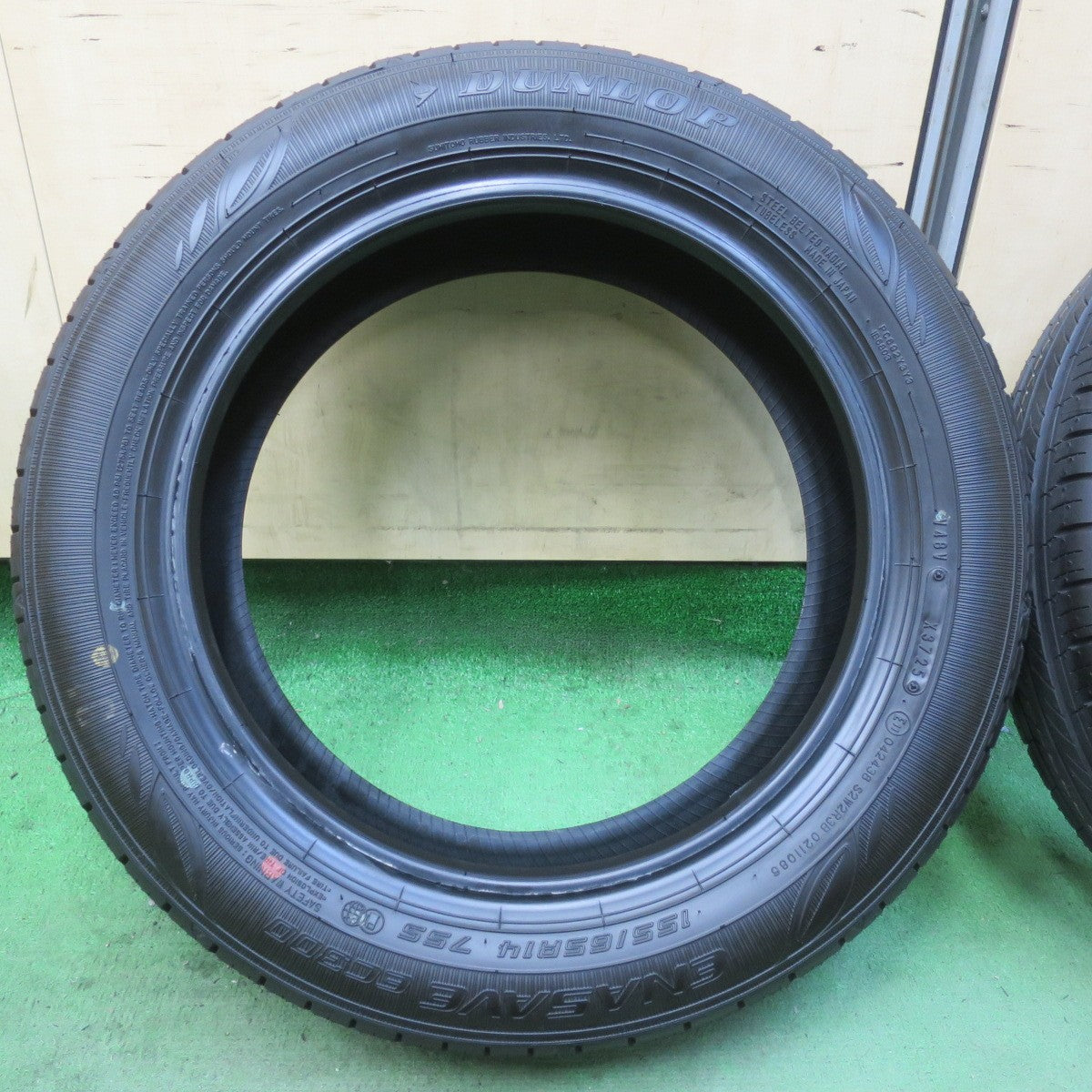 新車外し！25年★155/65R14 ダンロップ エナセーブ EC300 タイヤ 14インチ デイズ ルークス タント ミライース モコ 等★6030410イノタ