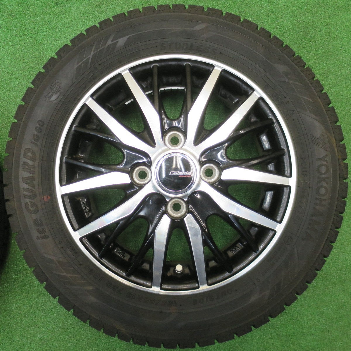 バリ溝！24年！キレイ！ほぼ10分★スタッドレス 155/65R13 ヨコハマ アイスガード iG60 Galeria GM01 ガレリア 13インチ PCD100/4H★5111004NJス