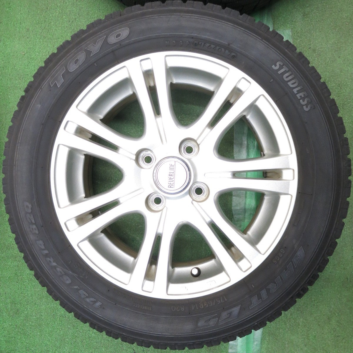バリ溝！9分◎スタッドレス 175/65R14 トーヨー ガリット G5 REVERLINE リバーライン 14インチ PCD100/4H◎6100309HAス