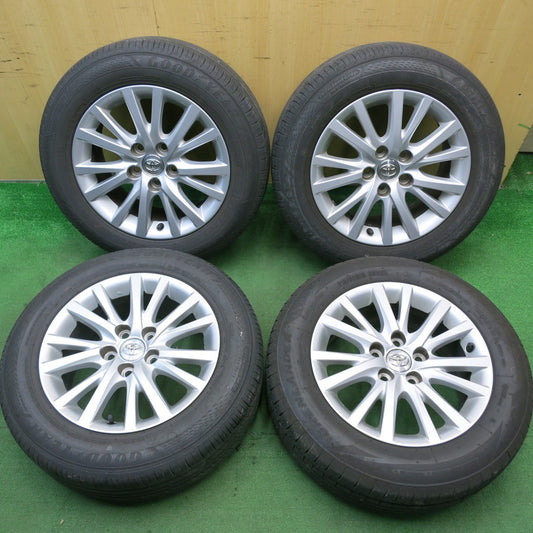 バリ溝！24年！9分★トヨタ 130系 マークX 純正 215/60R16 グッドイヤー EfficientGrip ECO EG02 グリンランダー COLO H02 16インチ PCD114.3/5H★5051105HAノ