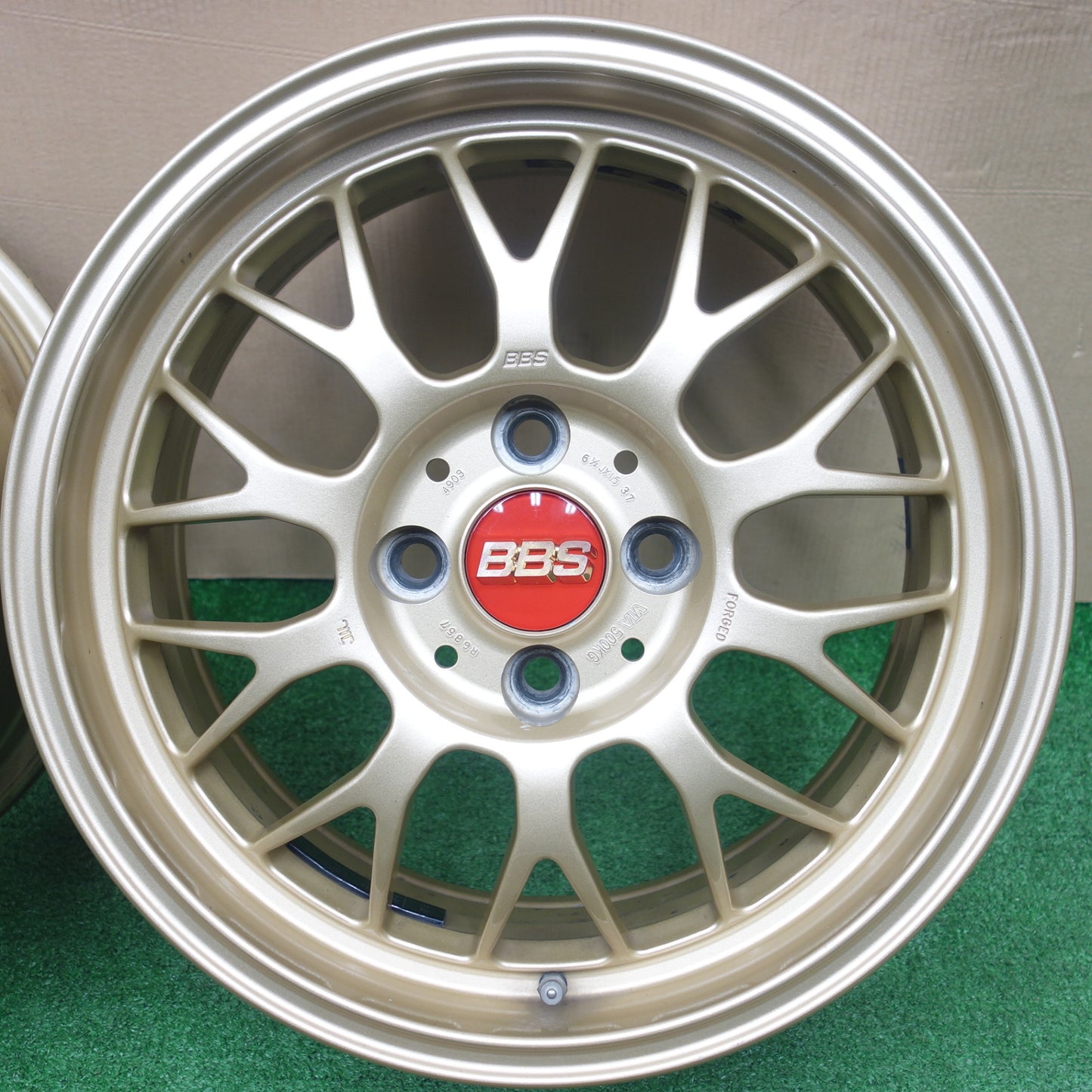 キレイ★BBS RG357 鍛造 15インチ ホイール 15×6.5J PCD100/4H★6010905KTホ