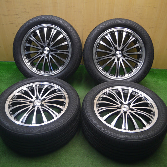 [送料無料] バリ溝！23年！9.5分以上★LOXARNY EX BADX 235/50R18 レーダー Dimax R8+ ロクサーニ 18インチ PCD114.3/5H★5020715Hノ