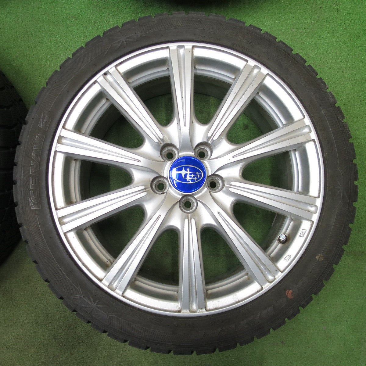 バリ溝！9分★プリウス 等 215/45R17 スタッドレス グッドイヤー アイスナビ6 Joker STIR ジョーカー ステア 17インチ PCD100/5H★6032103ナス