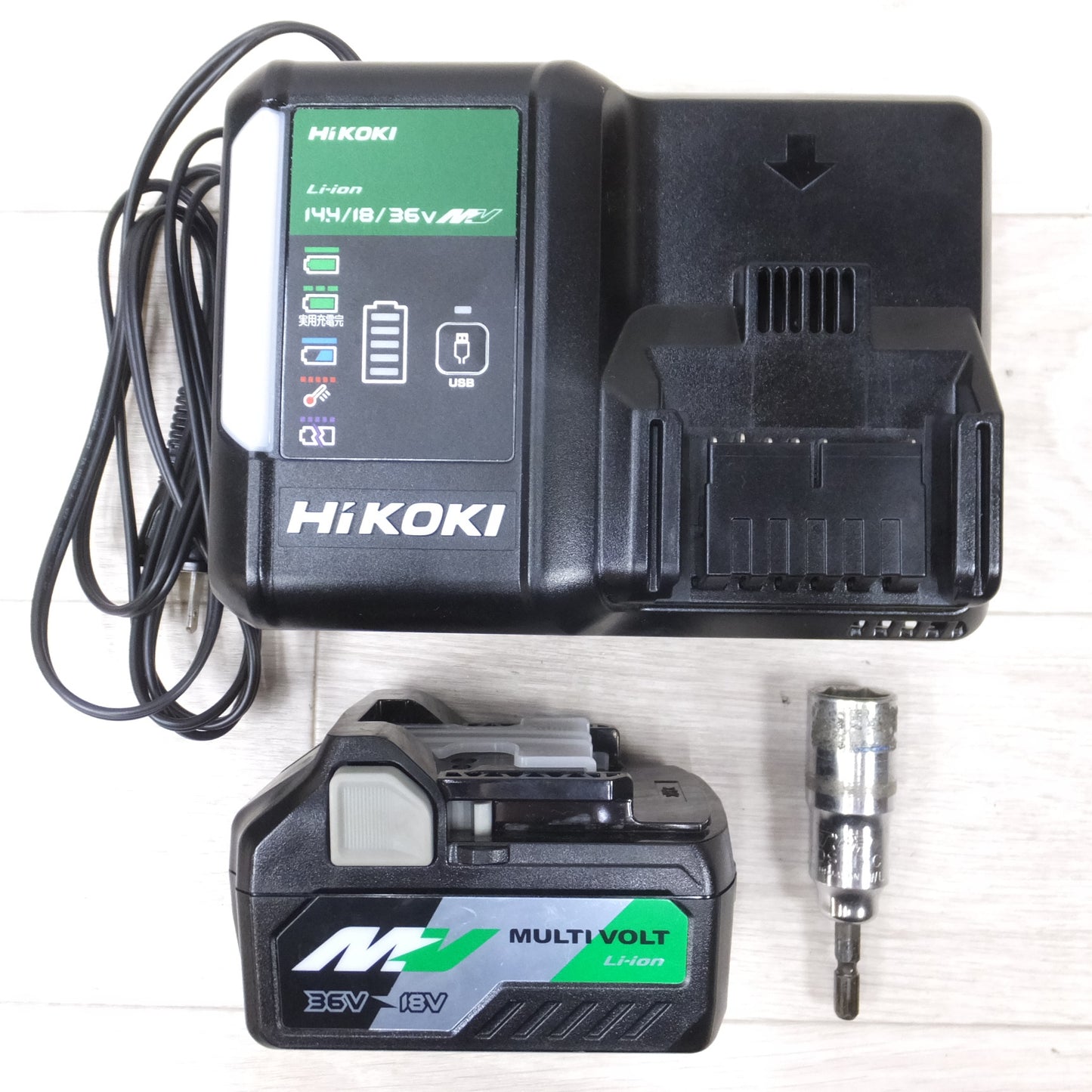 [送料無料] バッテリー2個◆ハイコーキ HiKOKI コードレス インパクト ドライバ WH18DDL2 充電器 ケース 付き 電動 工具◆
