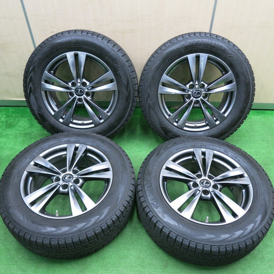 センサー付！バリ溝！21年！キレイ！9.5分★レクサス等 レアマイスター L-Fラウンジ 235/65R18 スタッドレス ヨコハマ アイスガード G075 PCD114.3/5H★4103103HAス