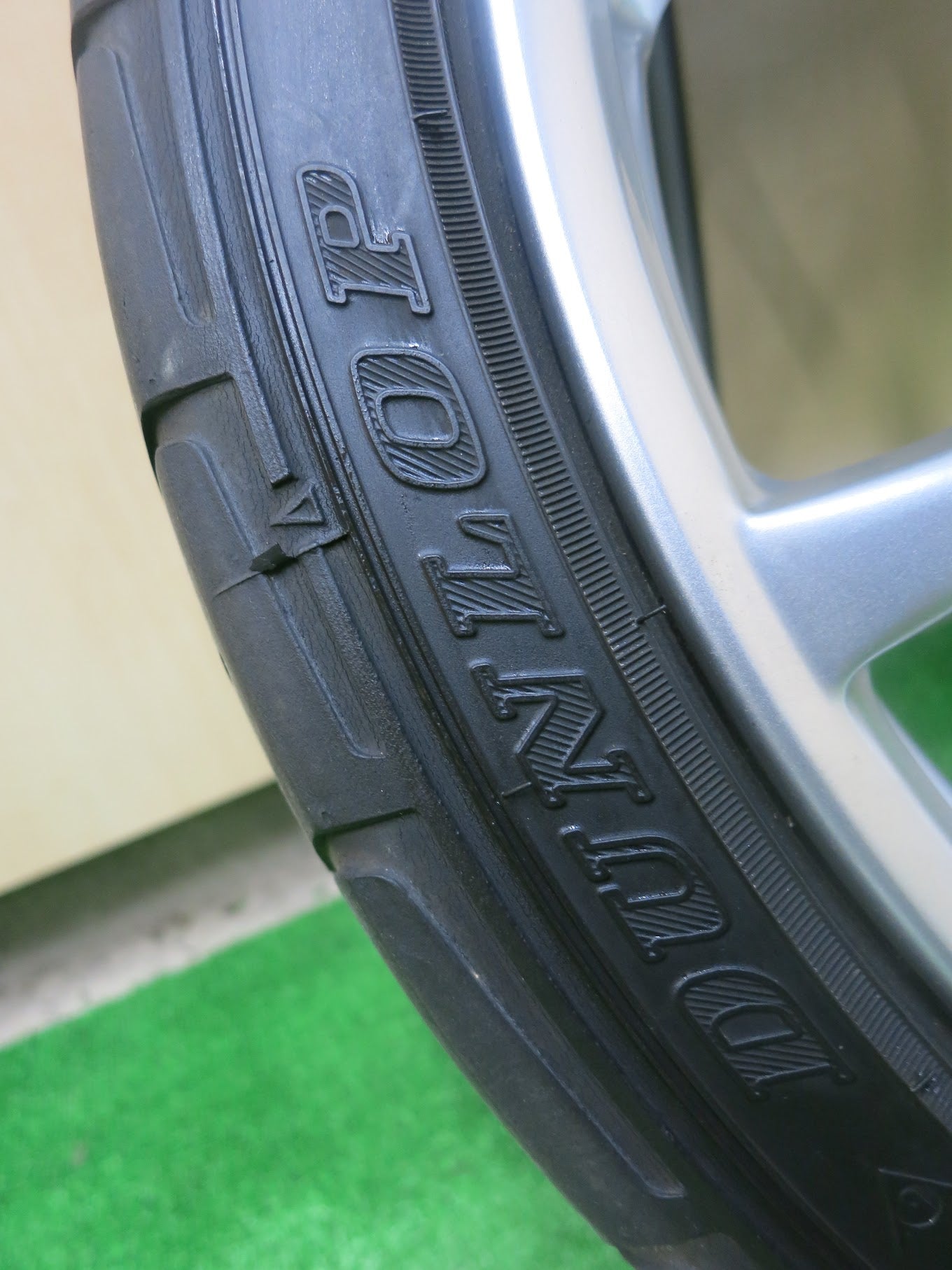 [送料無料]1本価格 キレイ★215/40R17 WORK ESPERIO ワーク エスぺリオ ダンロップ ディレッツァ DZ101 17インチ PCD100/4H★2112304ヒノ
