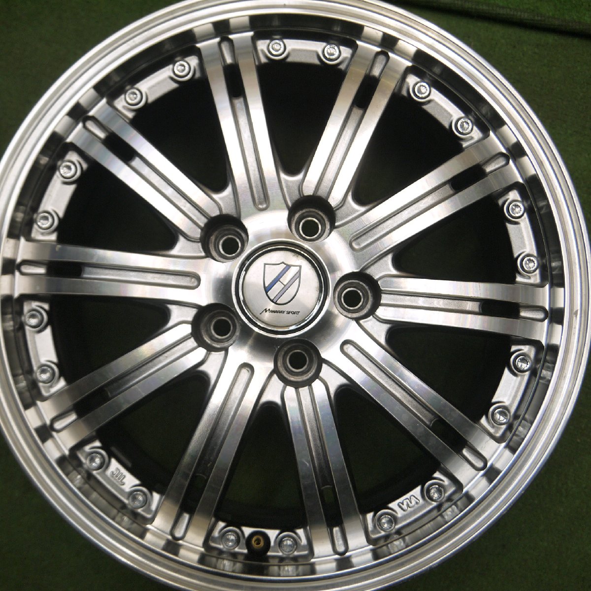 [送料無料]4本価格★MANARAY SPORT ホイール 15インチ 15×6J マナレイスポーツ PCD100/5H★3110605Hホ