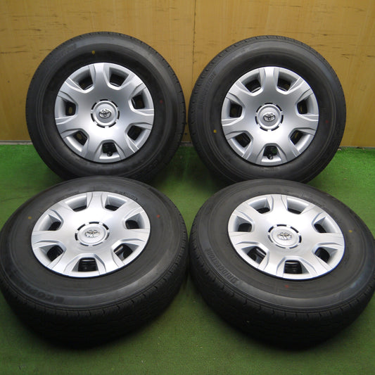 *送料無料* ほぼ新車外し！23年★トヨタ 200系 ハイエース 純正 スチール 195/80R15 107/105N ブリヂストン エコピア RD613 PCD139.7/6H★4020613Hノ