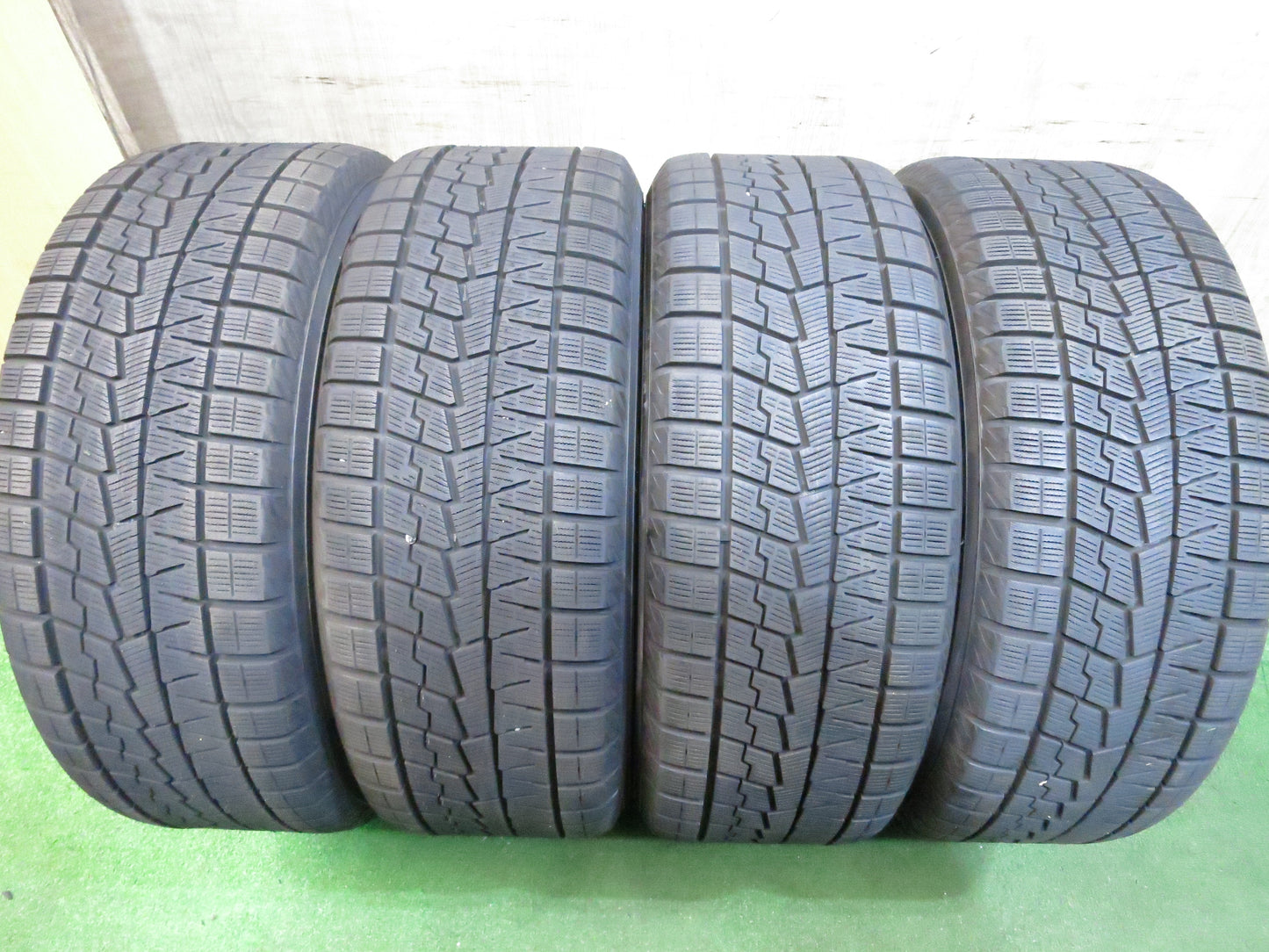 *送料無料*超バリ溝！21年！キレイ！ほぼ10分★ベンツ 等 RAYS マルカ makina ISOTTA 225/50R17 スタッドレス ヨコハマ アイスガード iG70 マキナイゾッタ PCD112/5H★3021009Hス