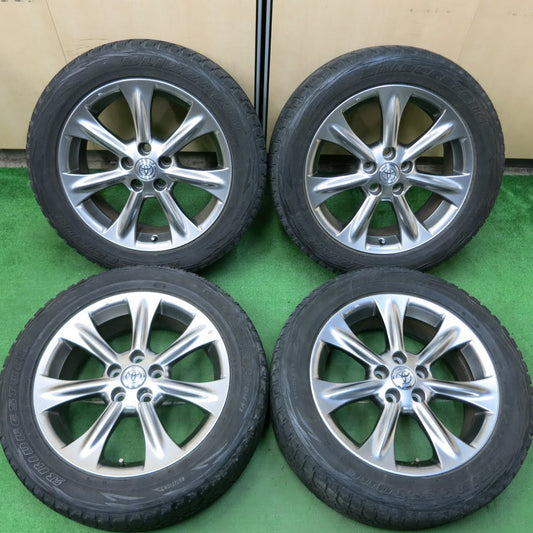 [送料無料]キレイ★トヨタ 30系 ハリアー 純正 235/55R18 スタッドレス ブリヂストン ブリザック DM-V1 18インチ PCD114.3/5H★3070105イス