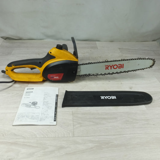 [送料無料] ◆RYOBI リョービ 京セラ チェンソー CS-3605 切断機 チェーンソー 電動工具 100V◆