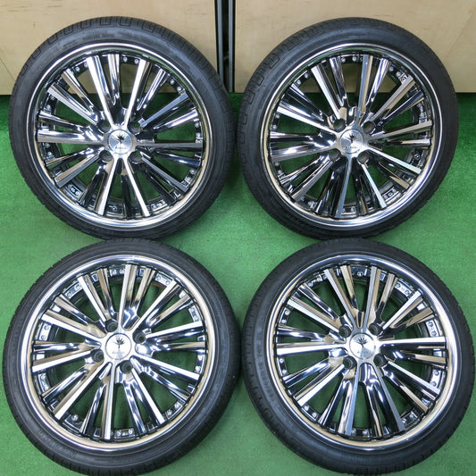 *送料無料* バリ溝!21年!キレイ!8.5分★kranze MAGISS 165/45R16 ネオリン ネオグリーン クレンツェ マジス 16インチ PCD100/4H★4021606イノ