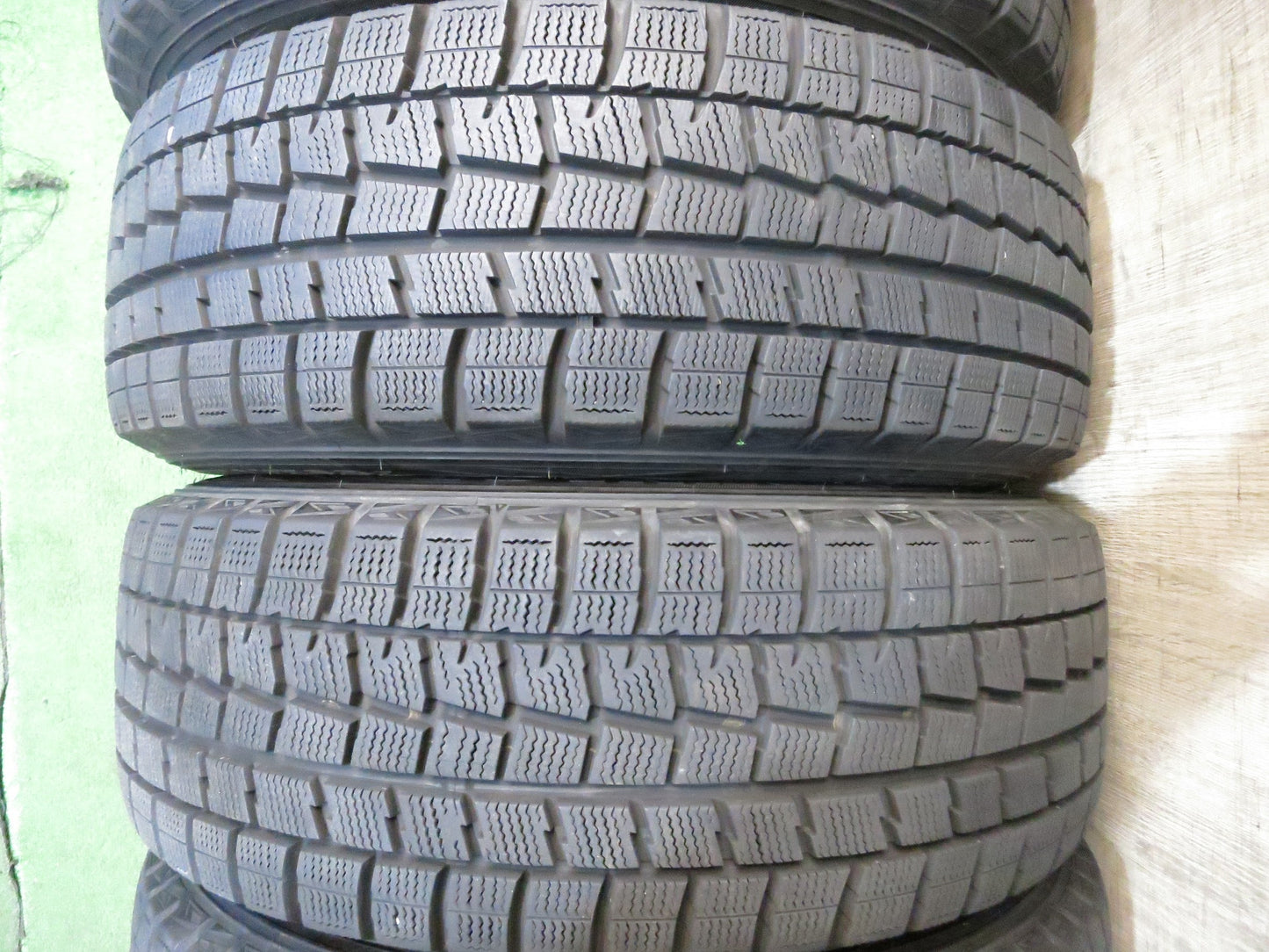 [送料無料]バリ溝！19年！キレイ！9.5分以上★スタッドレス 195/65R15 ダンロップ ウインターマックス WM01 ZACK JP-110 MONZA 15インチ PCD100/5H★3011102Hス