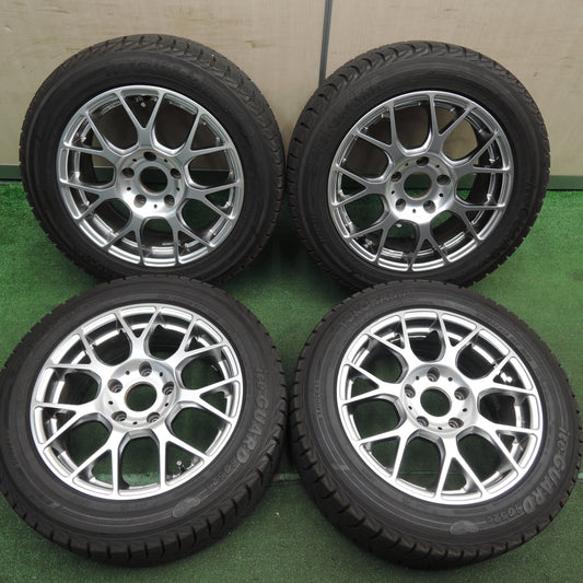 *送料無料* バリ溝!21年!9.5分★BMW 等 レアマイスター ユーロテック 205/55R16 スタッドレス ヨコハマ アイスガード iG52C PCD120/5H★4022305HAス