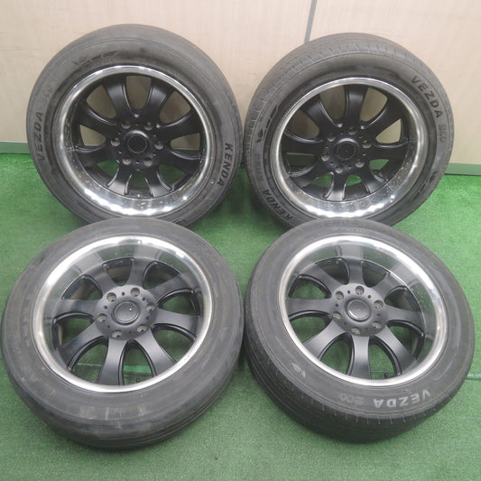 [送料無料]4本価格★FABULOUS BARONE MC-8 225/55R18 ケンダ VEZDA ECO ファブレス 18インチ PCD139.7/6H★3110708SYノ