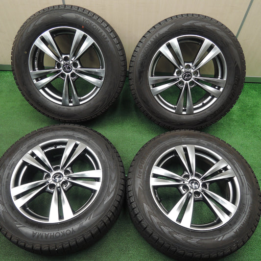 *送料無料*バリ溝！20年！キレイ！9.5分★レクサス RX 等 235/65R18 スタッドレス ヨコハマ アイスガード G075 Lehrmeister レアマイスター PCD114.3/5H★3112408TNス