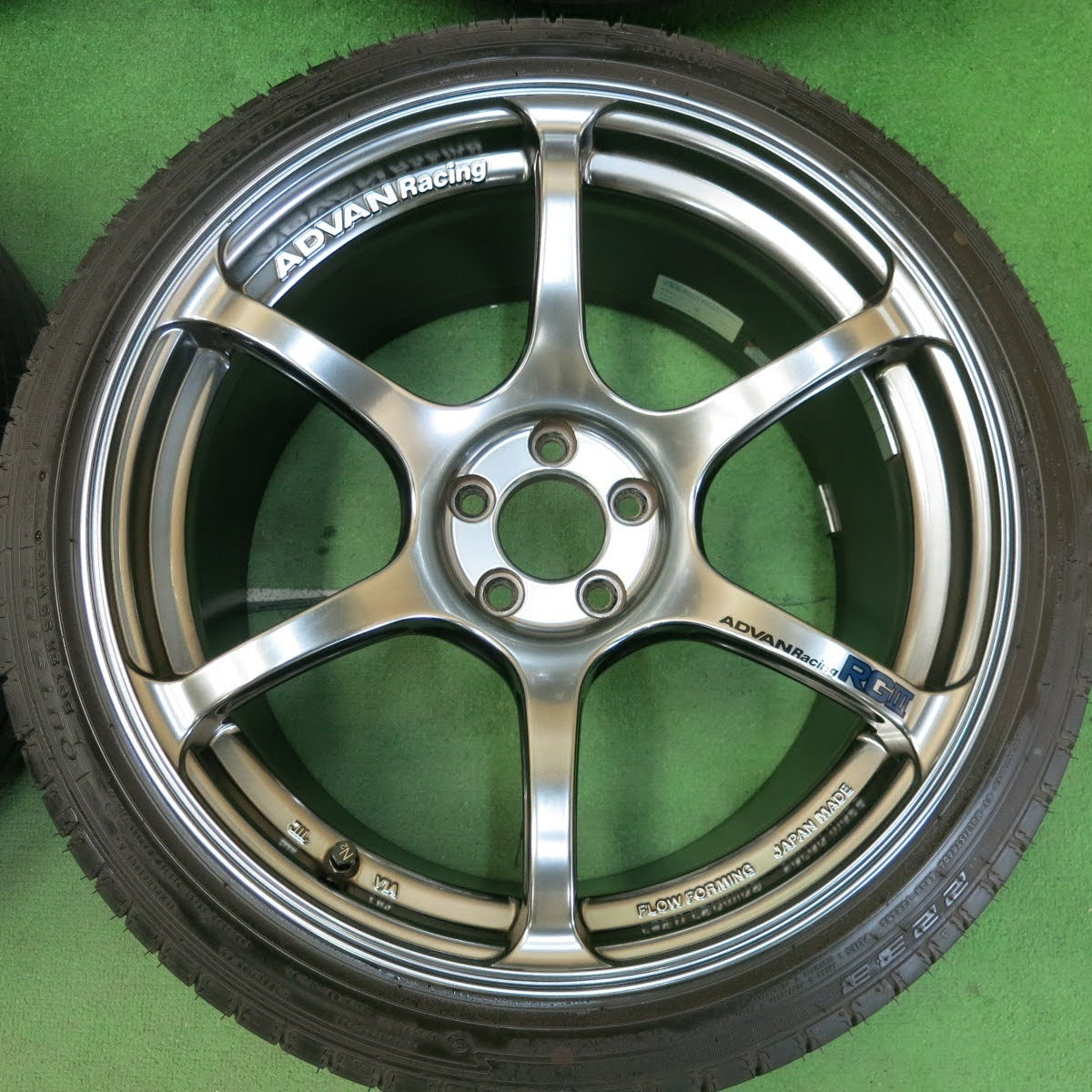 [送料無料]キレイ！20年★ADVAN Racing RGⅢ RG3 225/40R18 235/40R18 ハイフライ HF805 コルサ 2233 アドバンレーシング 18インチ PCD100/5H★3083003ヒノ