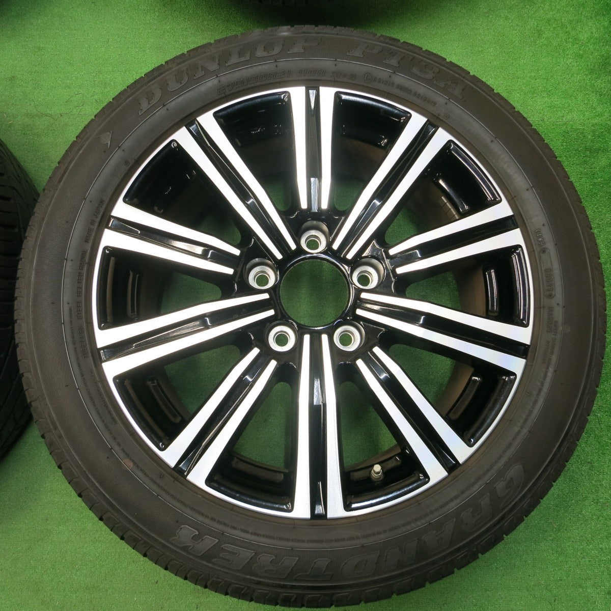 *送料無料* センサー付！バリ溝！21年！キレイ！9.5分★レクサス LX570 純正 275/50R21 ダンロップ PT3A グラントレック PCD150/5H★4022601イノ
