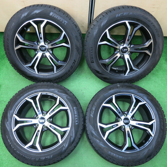 *送料無料*バリ溝!キレイ!8.5分★ボルボ等 VST 235/55R18 スタッドレス ピレリ アイスアシンメトリコ 18インチ PCD108/5H★3122503イス