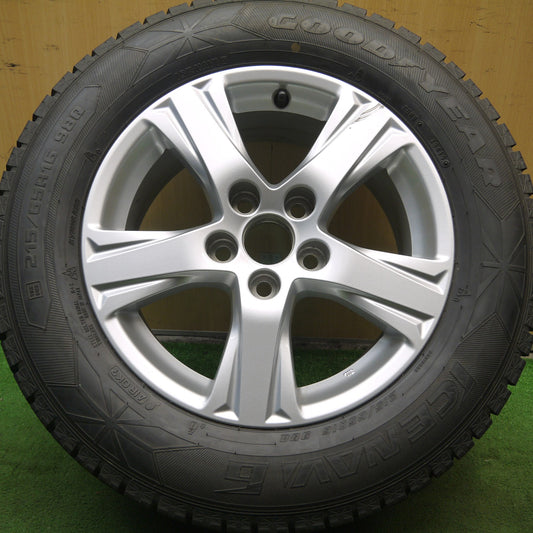 [送料無料]超バリ溝！19年！9.5分以上★トヨタ 30系 アルファード 純正 215/65R16 スタッドレス グッドイヤー アイスナビ6 16インチ PCD114.3/5H★3083004Hス