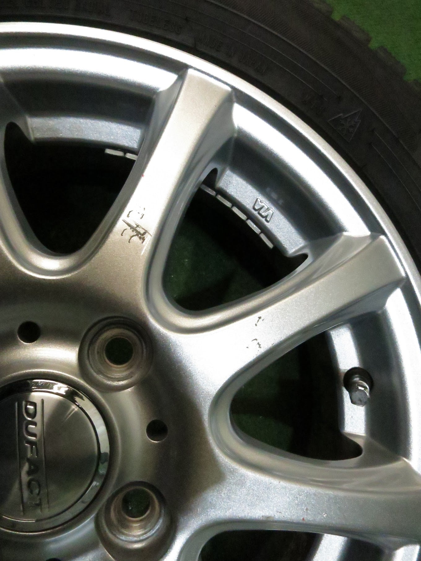 [送料無料]バリ溝！20年！キレイ！ほぼ10分★スタッドレス 155/65R14 ダンロップ ウインターマックス WM02 DUFACT デュファクト 14インチ PCD100/4H★3011606Hス