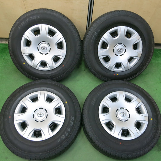 *送料無料*新車外し★トヨタ 200系 ハイエース 純正 スチール 195/80R15 ダンロップ SP175N 15インチ PCD139.7/6H★3101507イノ