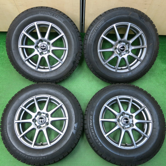 *送料無料* バリ溝!キレイ!9.5分★スタッドレス 215/65R16 ブリヂストン アイスパートナー2 WAREN ヴァーレン 16インチ PCD114.3/5H★4020902イス