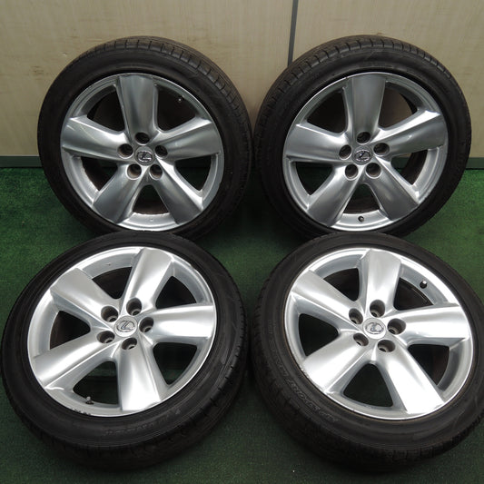 *送料無料* バリ溝!8.5分★レクサス LS460 バージョンS 純正 245/45R19 ダンロップ SPスポーツマックス 050 19インチ PCD120/5H★4020311HAノ