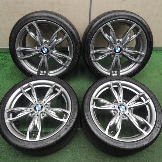 *送料無料* バリ溝!キレイ!9.5分★BMW F20 F22 M235i M135i 純正 225/40R18 245/35R18 ミシュラン パイロット スーパー スポーツ PCD120/5H★4020402HAノ