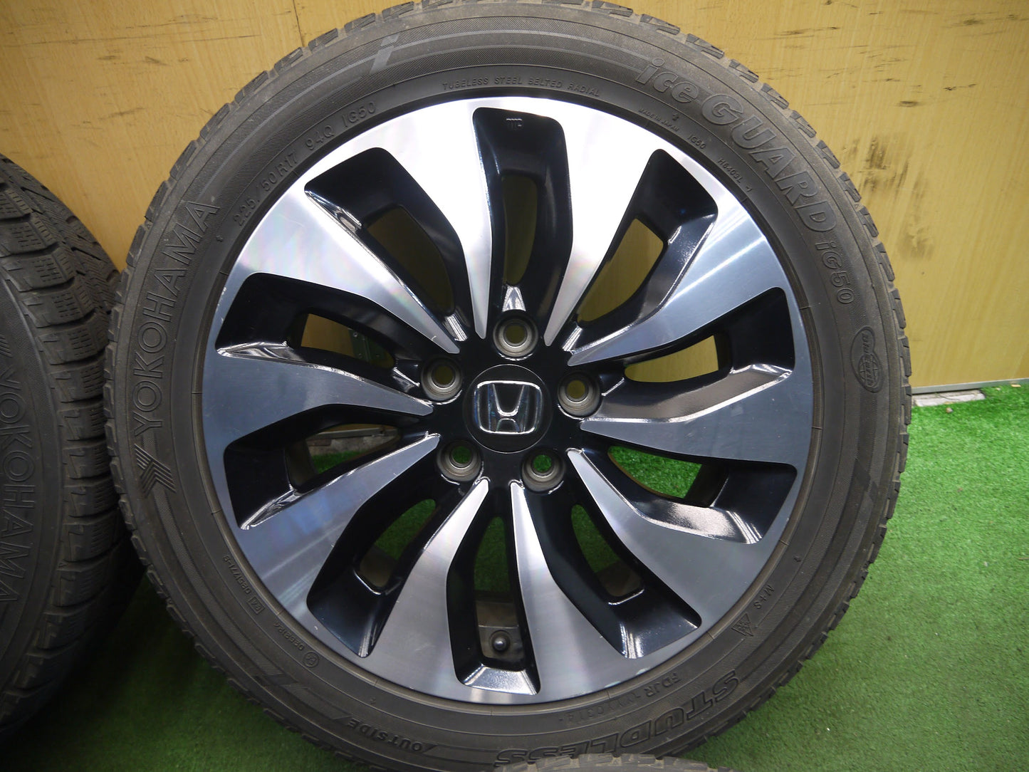 [送料無料]4本価格★ホンダ CR6 アコード ハイブリッド 純正 225/50R17 スタッドレス ヨコハマ アイスガード iG50 17インチ PCD114.3/5H★3021801クス