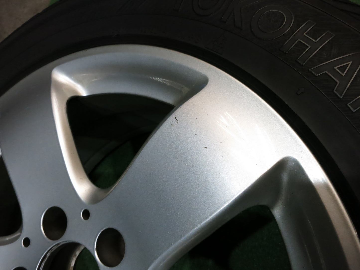 [送料無料]4本価格★ベンツ Eクラス W211 純正 225/55R16 スタッドレス ヨコハマ アイスガード iG30 16インチ PCD112/5H★★2120205Hス